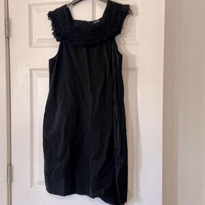 Madewell Sundream Crochet shift Fringe Mini Dress size 6